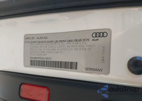 2018 Audi A5 2.0T Premium z USA, uszkodzony, nr VIN WAUBNCF55JA130573